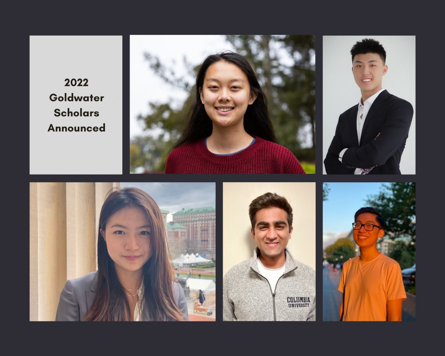 2022 Goldwater Scholars Announced