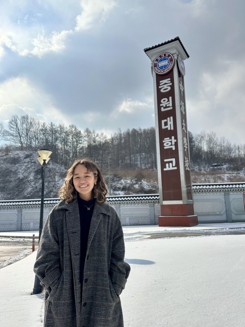 At the Fulbright Korea 2026 orientation site, Jungwon University (중원대학교)